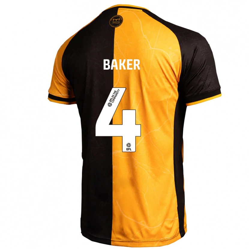 Danxen Kobiety Matthew Baker #4 Żółty Czarny Domowa Koszulka 2025/26 Koszulki Klubowe