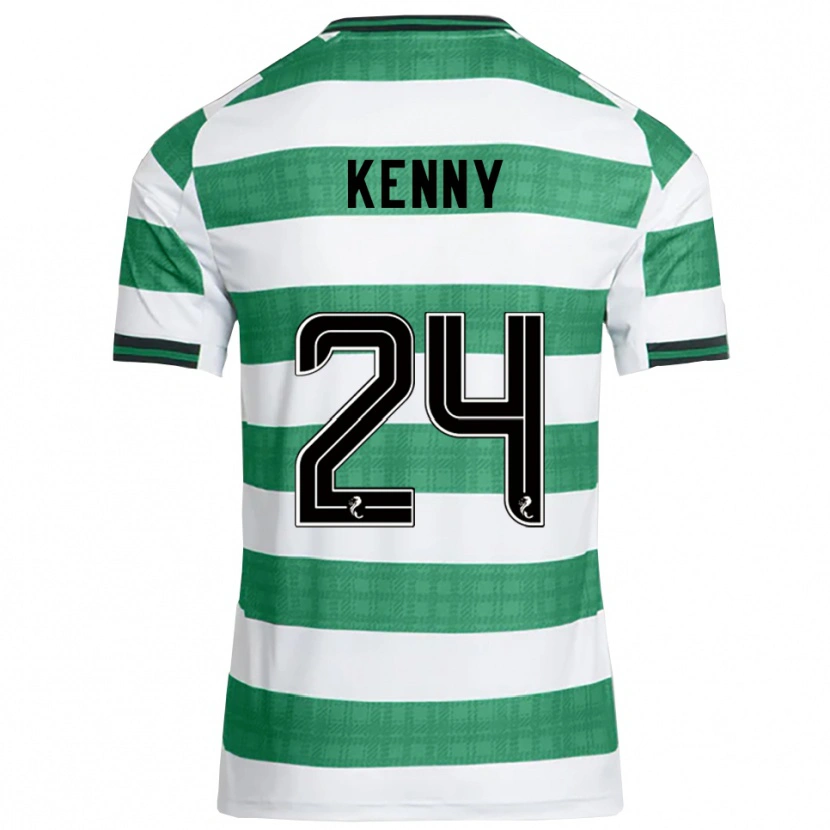 Danxen Kobiety Johnny Kenny #24 Zielony Biały Domowa Koszulka 2025/26 Koszulki Klubowe