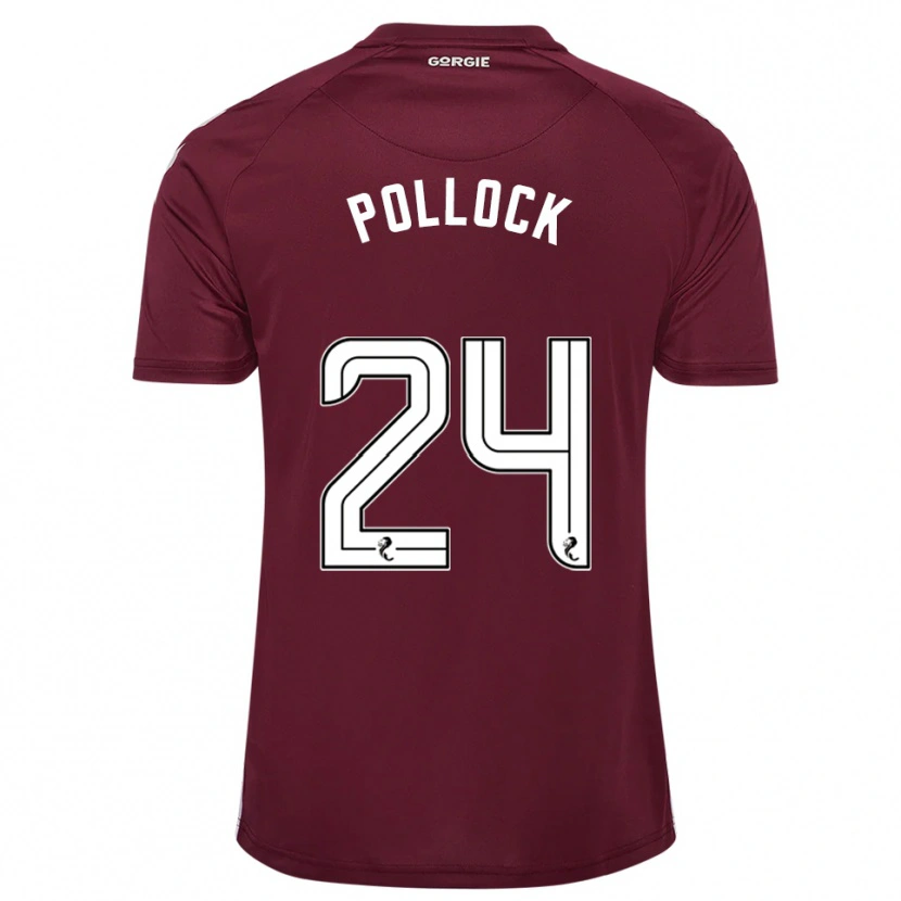 Danxen Kobiety Finlay Pollock #24 Burgund Biały Domowa Koszulka 2025/26 Koszulki Klubowe