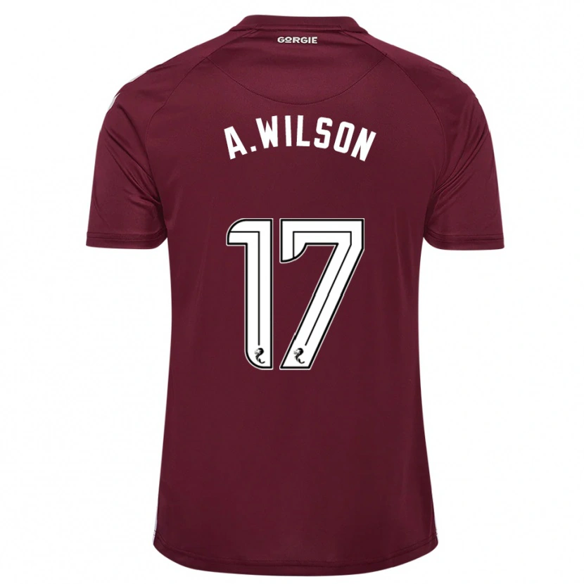 Danxen Kobiety Alfie Wilson #17 Burgund Biały Domowa Koszulka 2025/26 Koszulki Klubowe