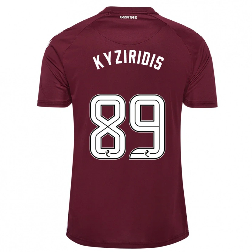 Danxen Kobiety Alexandros Kyziridis #89 Burgund Biały Domowa Koszulka 2025/26 Koszulki Klubowe