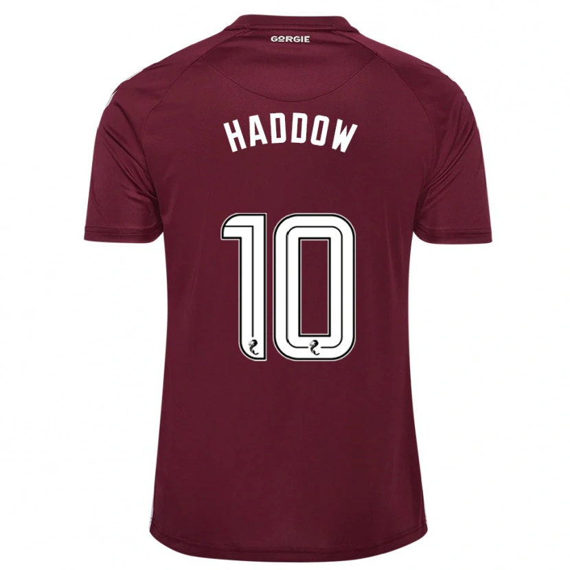 Danxen Kobiety Aiden Haddow #10 Burgund Biały Domowa Koszulka 2025/26 Koszulki Klubowe