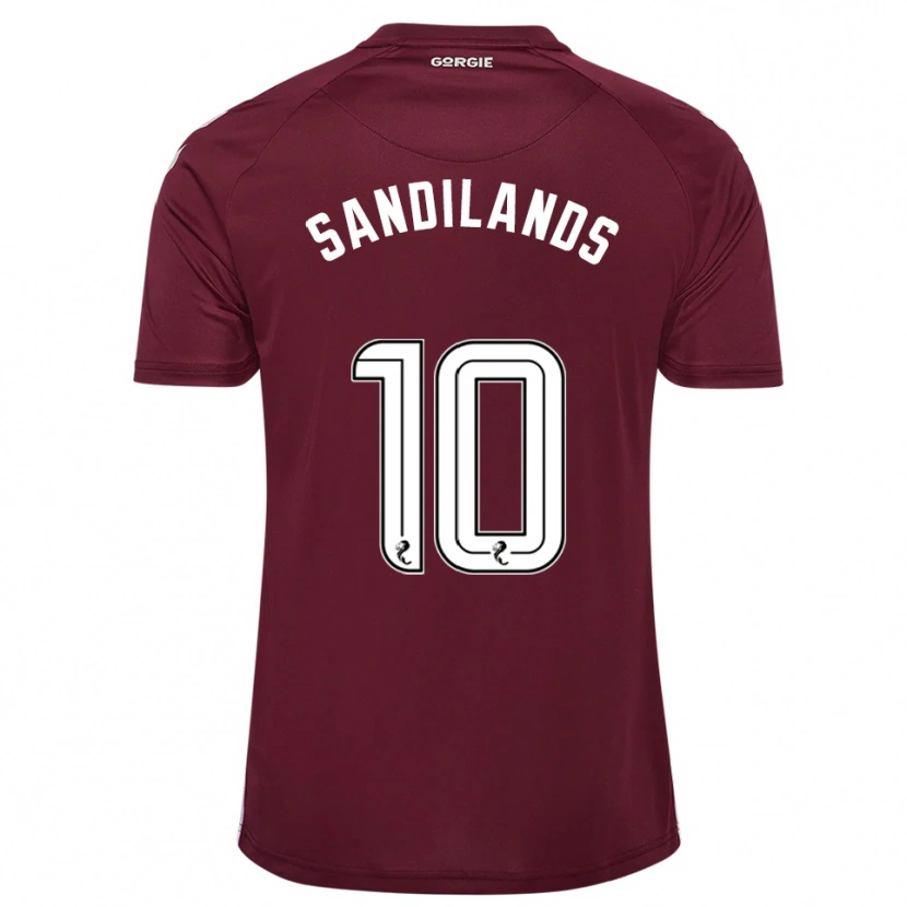 Danxen Kobiety Callum Sandilands #10 Burgund Biały Domowa Koszulka 2025/26 Koszulki Klubowe