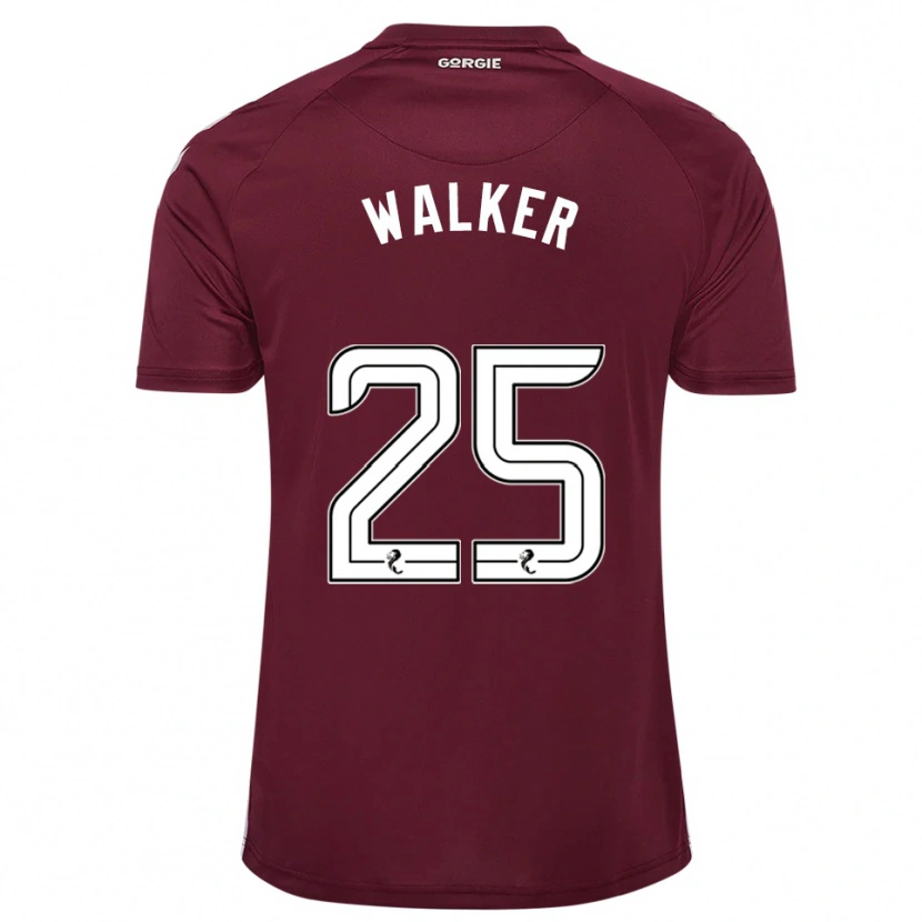 Danxen Kobiety Liam Walker #25 Burgund Biały Domowa Koszulka 2025/26 Koszulki Klubowe