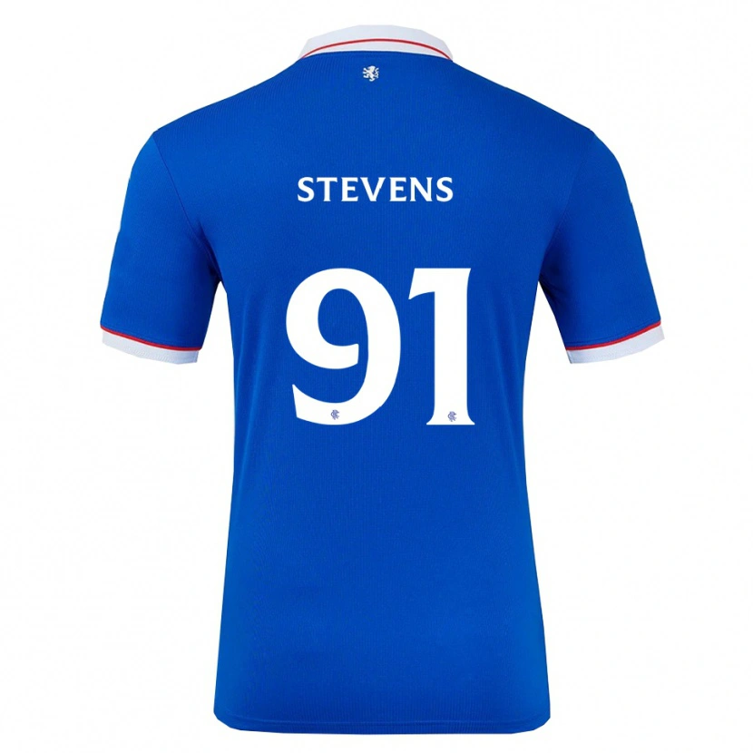 Danxen Kobiety Archie Stevens #91 Niebieski Biały Domowa Koszulka 2025/26 Koszulki Klubowe