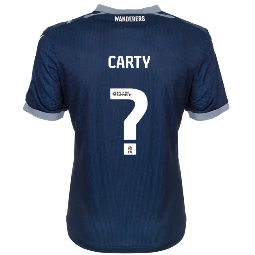 Danxen Kobiety Conor Carty #0 Granatowy Szary Wyjazdowa Koszulka 2025/26 Koszulki Klubowe
