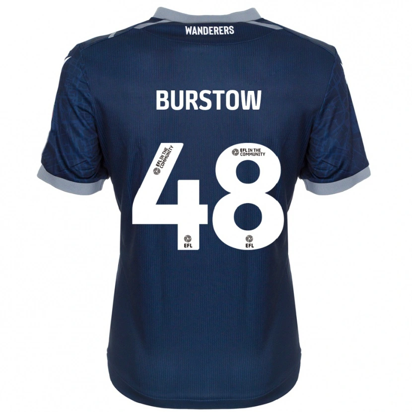 Danxen Kobiety Mason Burstow #48 Granatowy Szary Wyjazdowa Koszulka 2025/26 Koszulki Klubowe