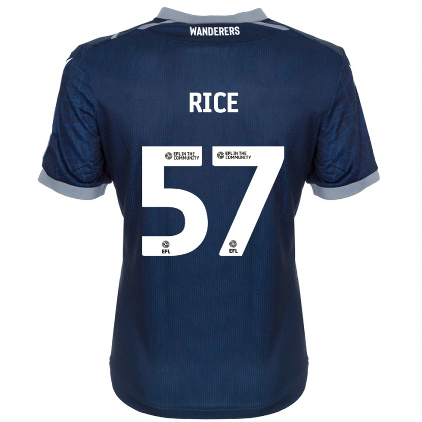 Danxen Kobiety Harrison Rice #57 Granatowy Szary Wyjazdowa Koszulka 2025/26 Koszulki Klubowe