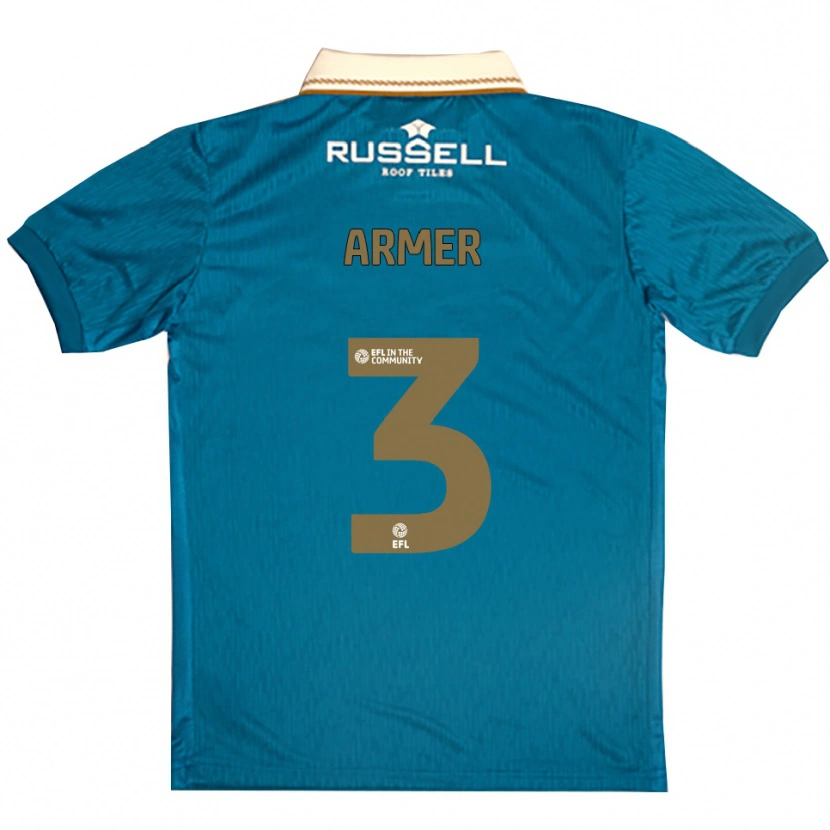 Danxen Kobiety Jack Armer #3 Błękitny Biały Wyjazdowa Koszulka 2025/26 Koszulki Klubowe