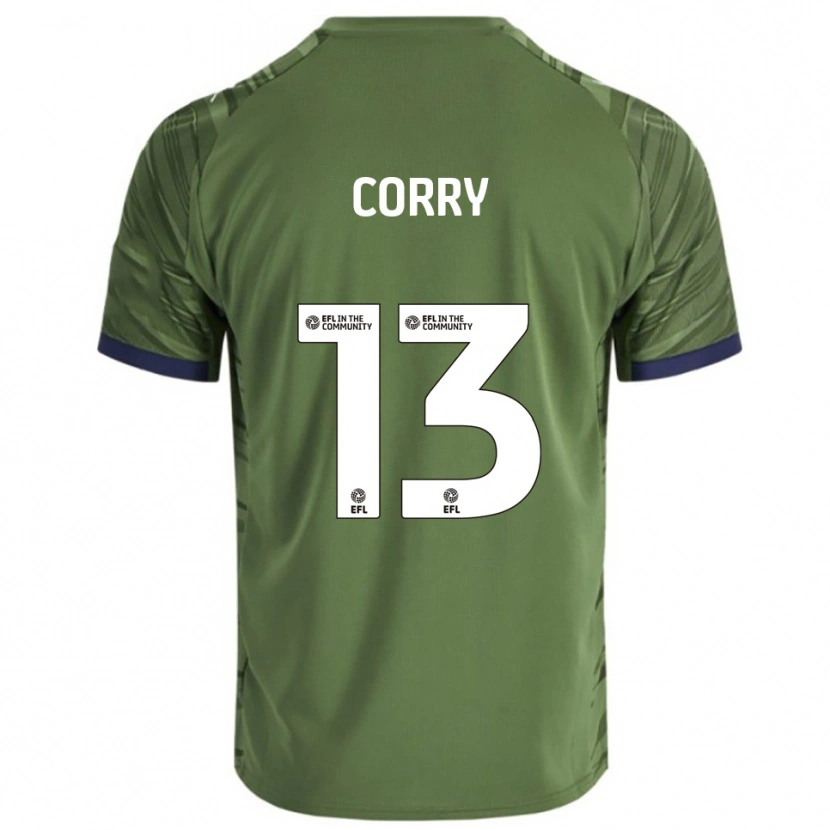 Danxen Kobiety Neive Corry #13 Zielony Biały Wyjazdowa Koszulka 2025/26 Koszulki Klubowe