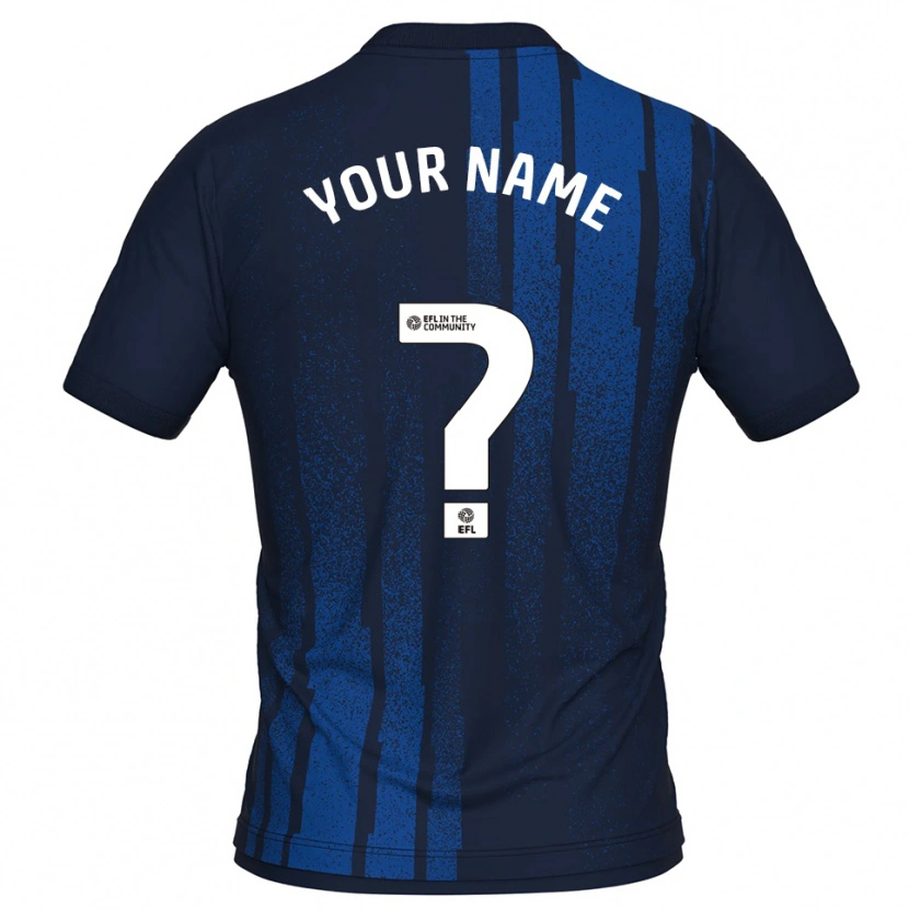 Danxen Kobiety Twoje Imię #0 Granatowy Biały Wyjazdowa Koszulka 2025/26 Koszulki Klubowe
