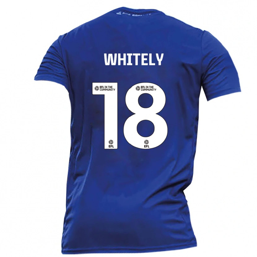 Danxen Kobiety Corey Whitely #18 Niebieski Biały Wyjazdowa Koszulka 2025/26 Koszulki Klubowe