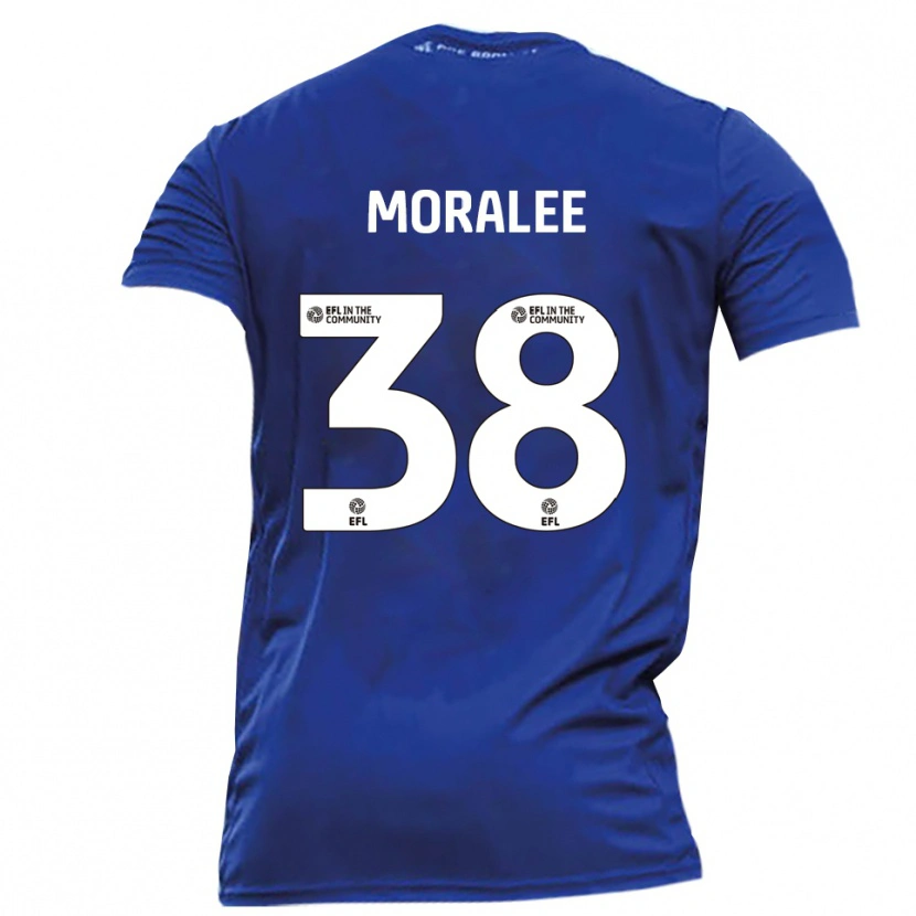 Danxen Kobiety Frankie Moralee #38 Niebieski Biały Wyjazdowa Koszulka 2025/26 Koszulki Klubowe