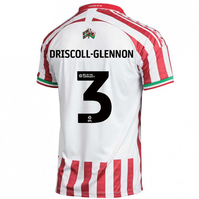 Danxen Kobiety Anthony Driscoll-Glennon #3 Czerwony Biały Wyjazdowa Koszulka 2025/26 Koszulki Klubowe
