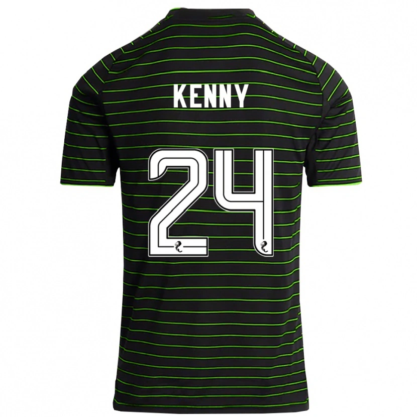 Danxen Kobiety Johnny Kenny #24 Czarny Zielony Wyjazdowa Koszulka 2025/26 Koszulki Klubowe
