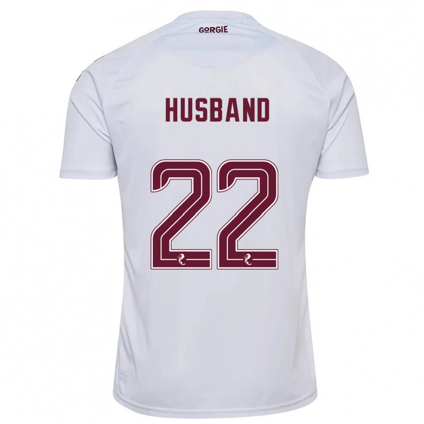 Danxen Kobiety Jessica Husband #22 Biały Burgund Wyjazdowa Koszulka 2025/26 Koszulki Klubowe