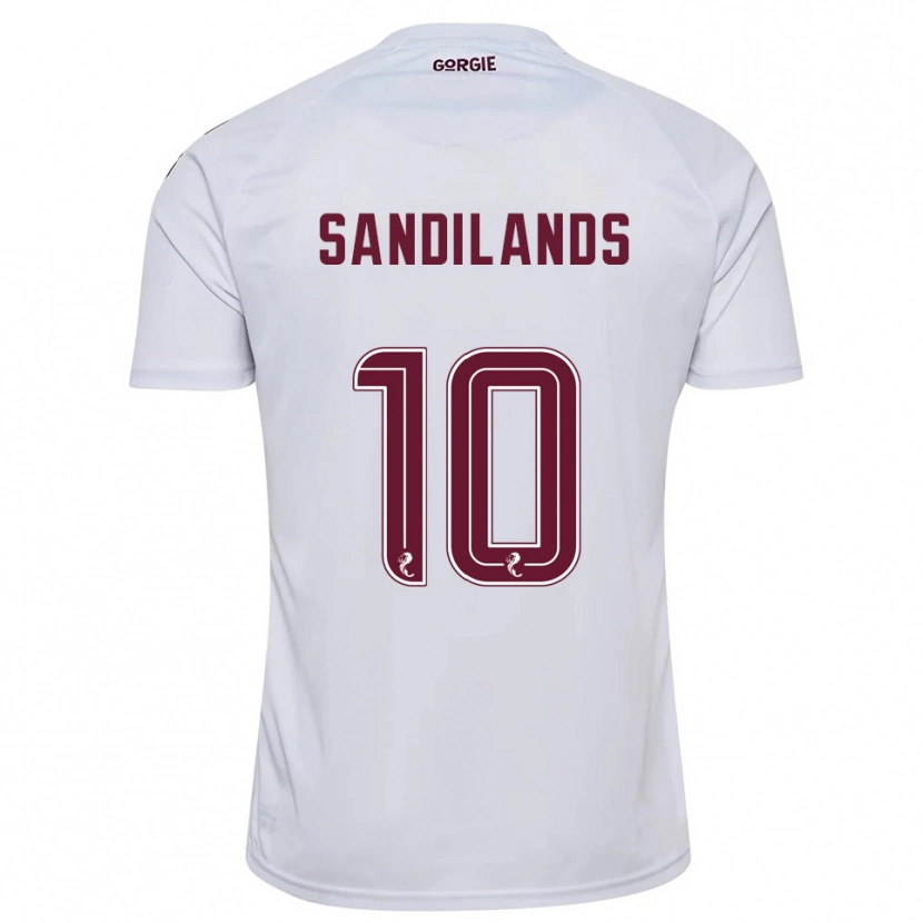 Danxen Kobiety Callum Sandilands #10 Biały Burgund Wyjazdowa Koszulka 2025/26 Koszulki Klubowe