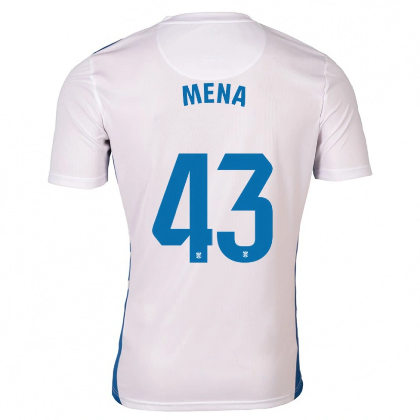 Danxen Dzieci Denilson Mena #43 Biało Niebieski Domowa Koszulka 2025/26 Koszulki Klubowe