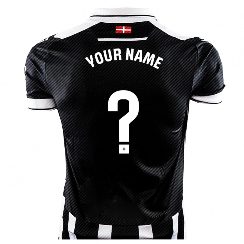 Danxen Dzieci Twoje Imię #0 Czarno Biały Domowa Koszulka 2025/26 Koszulki Klubowe