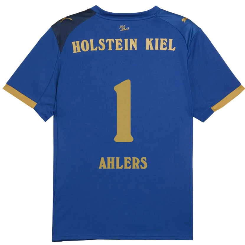 Danxen Dzieci Noah Ahlers #1 Niebiesko Złoty Domowa Koszulka 2025/26 Koszulki Klubowe