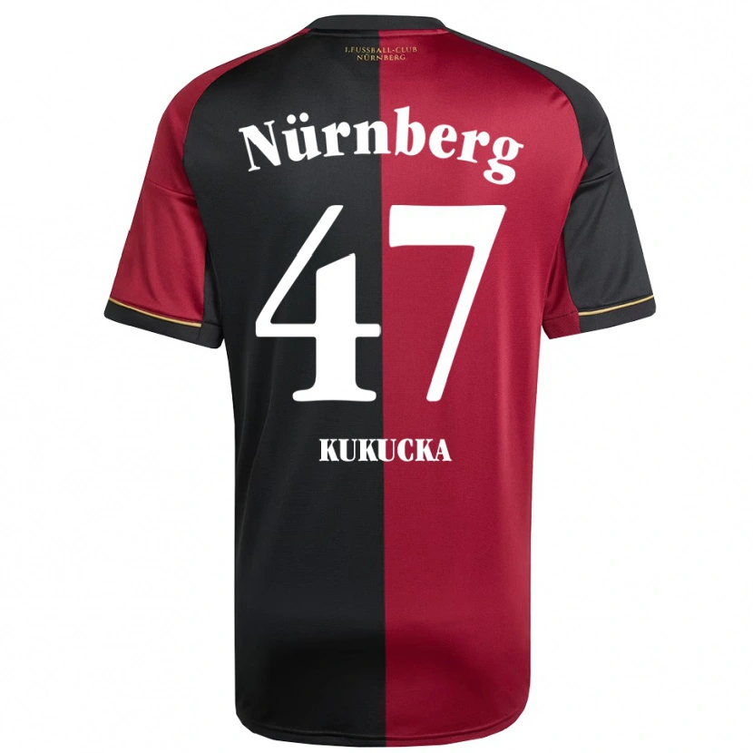 Danxen Dzieci Michal Kukucka #47 Burgundowo Czarny Domowa Koszulka 2025/26 Koszulki Klubowe