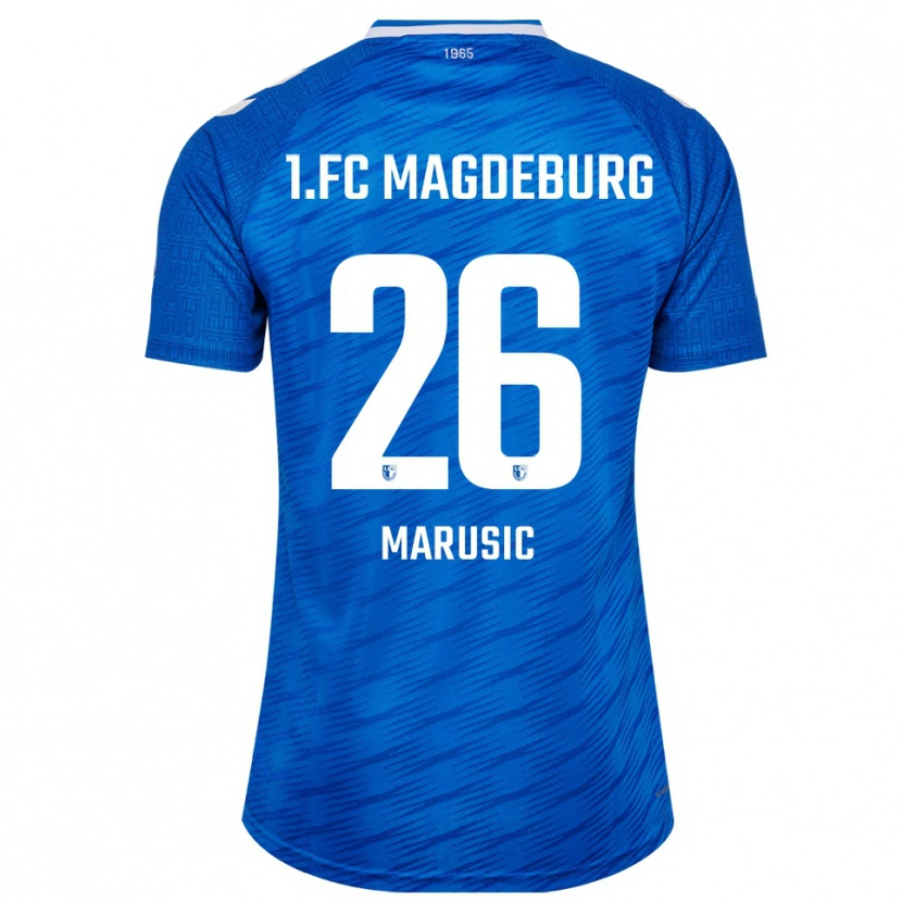 Danxen Dzieci Aleksa Marusic #26 Niebiesko Biały Domowa Koszulka 2025/26 Koszulki Klubowe