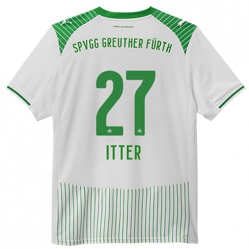 Danxen Dzieci Luca Itter #27 Biało Zielony Domowa Koszulka 2025/26 Koszulki Klubowe
