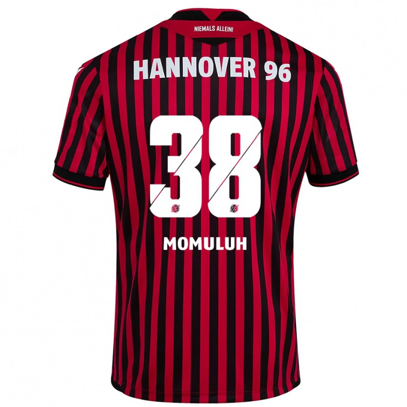 Danxen Dzieci Monju Momuluh #38 Czerwono Czarny Domowa Koszulka 2025/26 Koszulki Klubowe