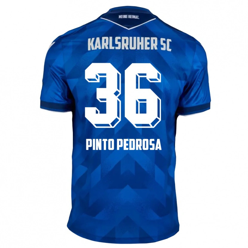Danxen Dzieci Rafael Pinto Pedrosa #36 Niebiesko Biały Domowa Koszulka 2025/26 Koszulki Klubowe