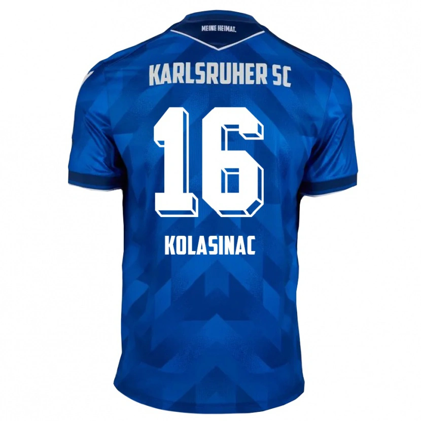 Danxen Dzieci Ajdin Kolasinac #16 Niebiesko Biały Domowa Koszulka 2025/26 Koszulki Klubowe