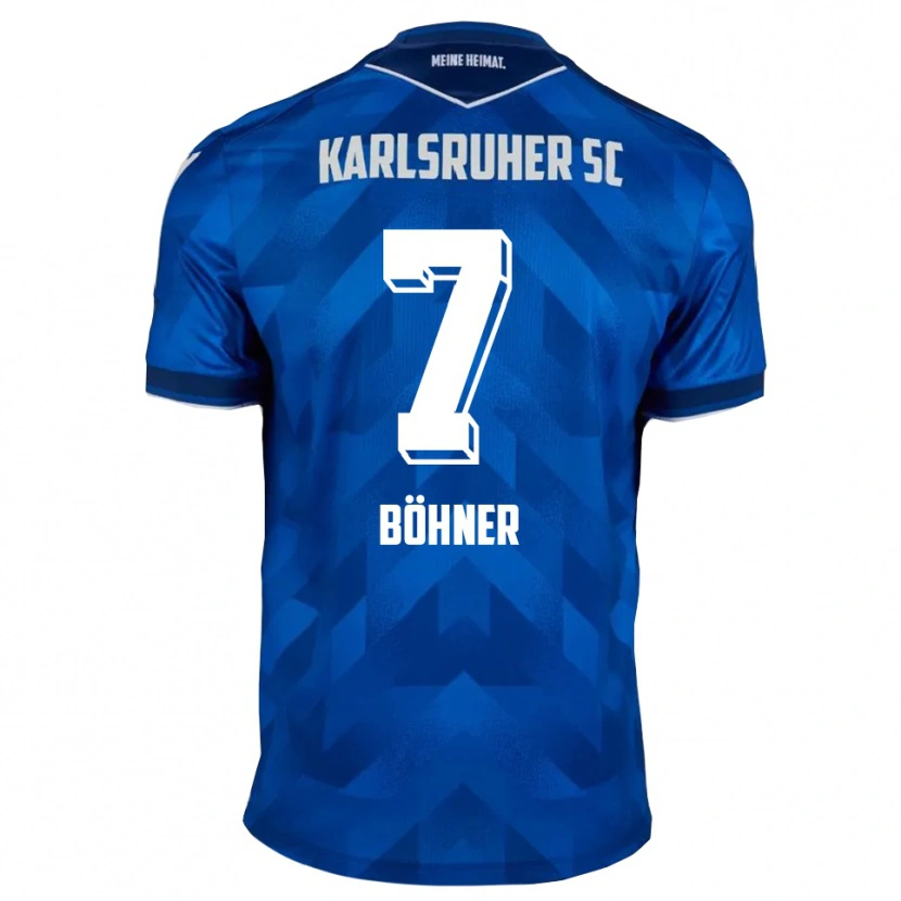 Danxen Dzieci Alexander Böhner #7 Niebiesko Biały Domowa Koszulka 2025/26 Koszulki Klubowe