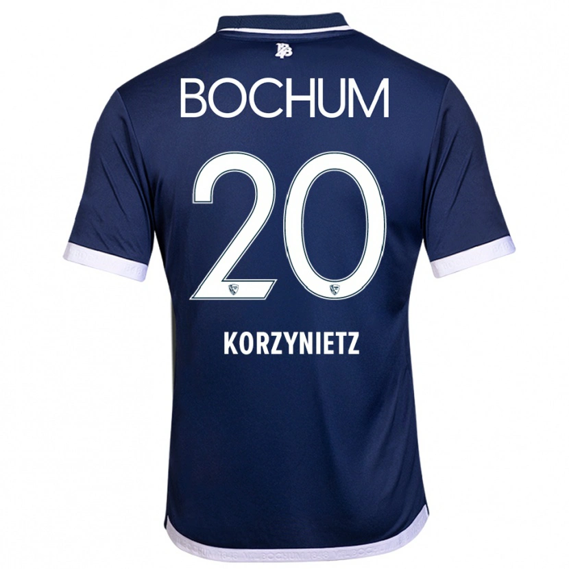 Danxen Dzieci Jaden Korzynietz #20 Granatowo Biały Domowa Koszulka 2025/26 Koszulki Klubowe
