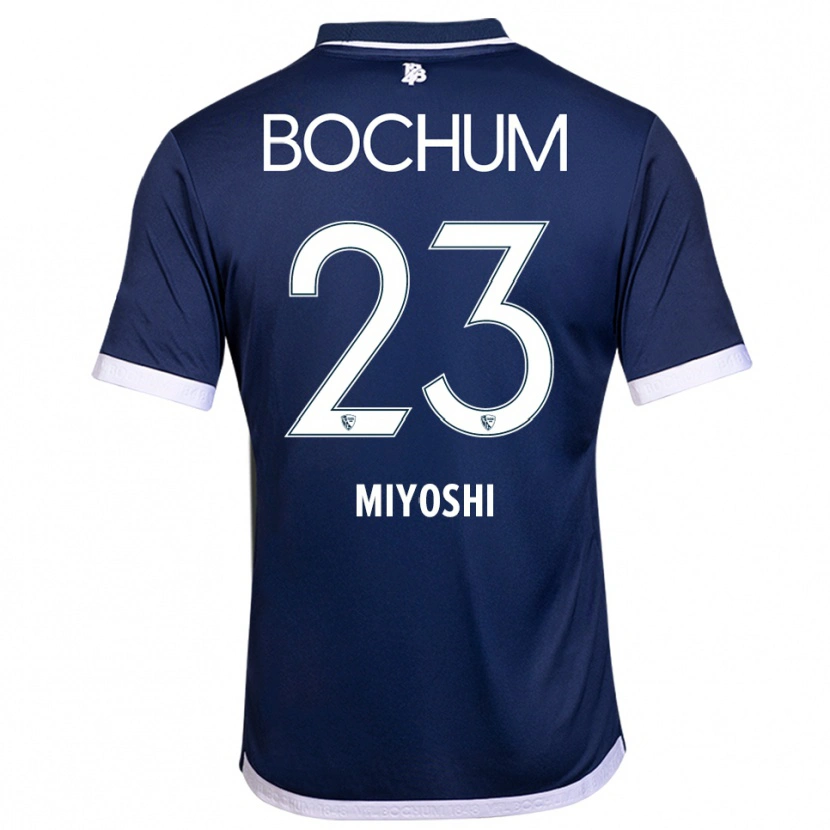 Danxen Dzieci Koji Miyoshi #23 Granatowo Biały Domowa Koszulka 2025/26 Koszulki Klubowe