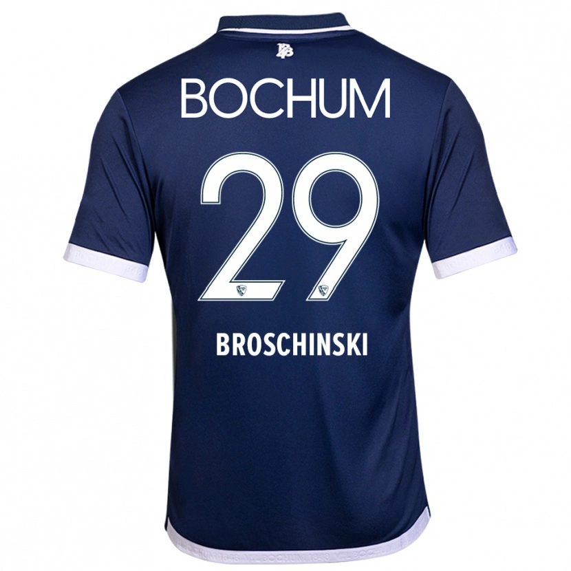 Danxen Dzieci Moritz Broschinski #29 Granatowo Biały Domowa Koszulka 2025/26 Koszulki Klubowe