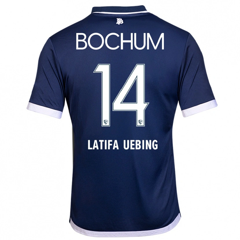 Danxen Dzieci Anna Latifa Uebing #14 Granatowo Biały Domowa Koszulka 2025/26 Koszulki Klubowe