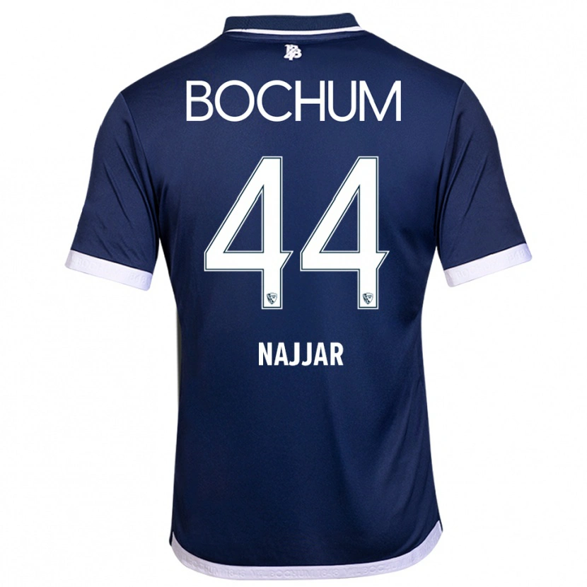Danxen Dzieci Jamil Najjar #44 Granatowo Biały Domowa Koszulka 2025/26 Koszulki Klubowe