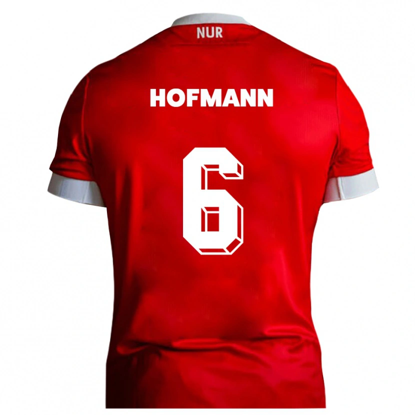 Danxen Dzieci Jonas Hofmann #6 Czerwono Biały Domowa Koszulka 2025/26 Koszulki Klubowe