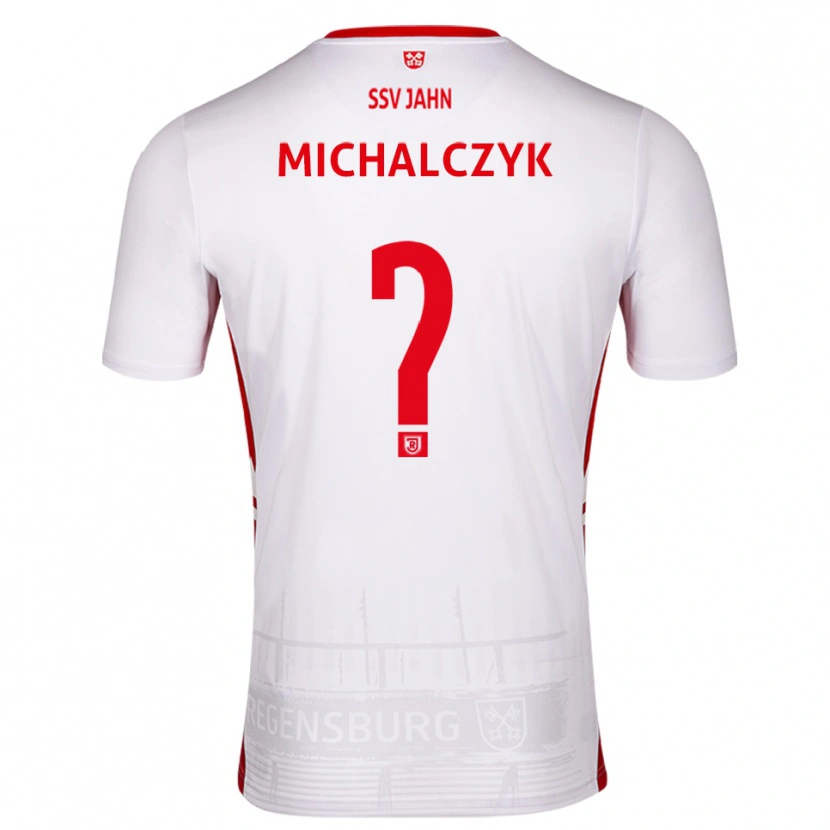 Danxen Dzieci Fabian Michalczyk #0 Biało Czerwony Domowa Koszulka 2025/26 Koszulki Klubowe