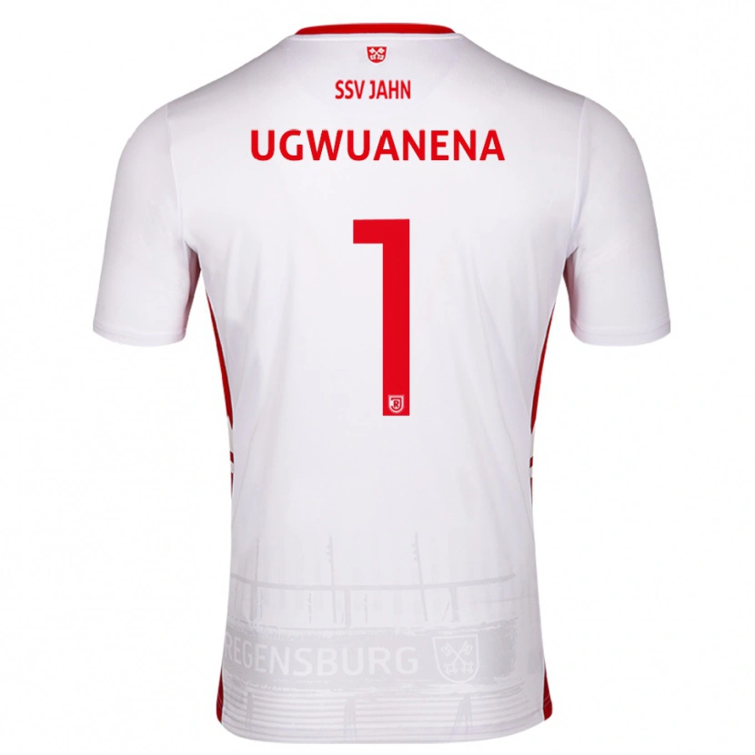 Danxen Dzieci Marvellous Ugwuanena #1 Biało Czerwony Domowa Koszulka 2025/26 Koszulki Klubowe