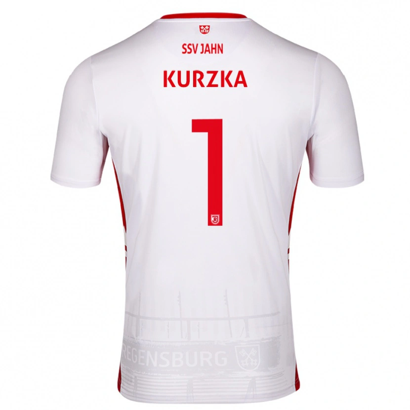 Danxen Dzieci Timo Kurzka #1 Biało Czerwony Domowa Koszulka 2025/26 Koszulki Klubowe