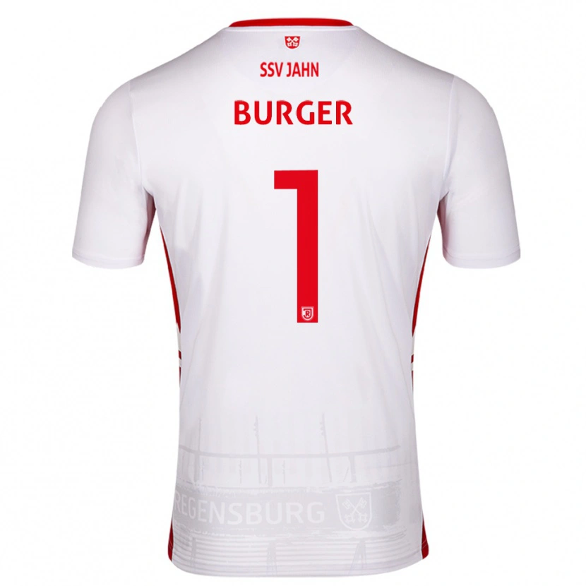 Danxen Dzieci Gabriel Burger #1 Biało Czerwony Domowa Koszulka 2025/26 Koszulki Klubowe