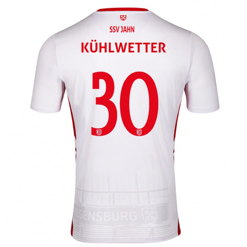 Danxen Dzieci Christian Kühlwetter #30 Biało Czerwony Domowa Koszulka 2025/26 Koszulki Klubowe