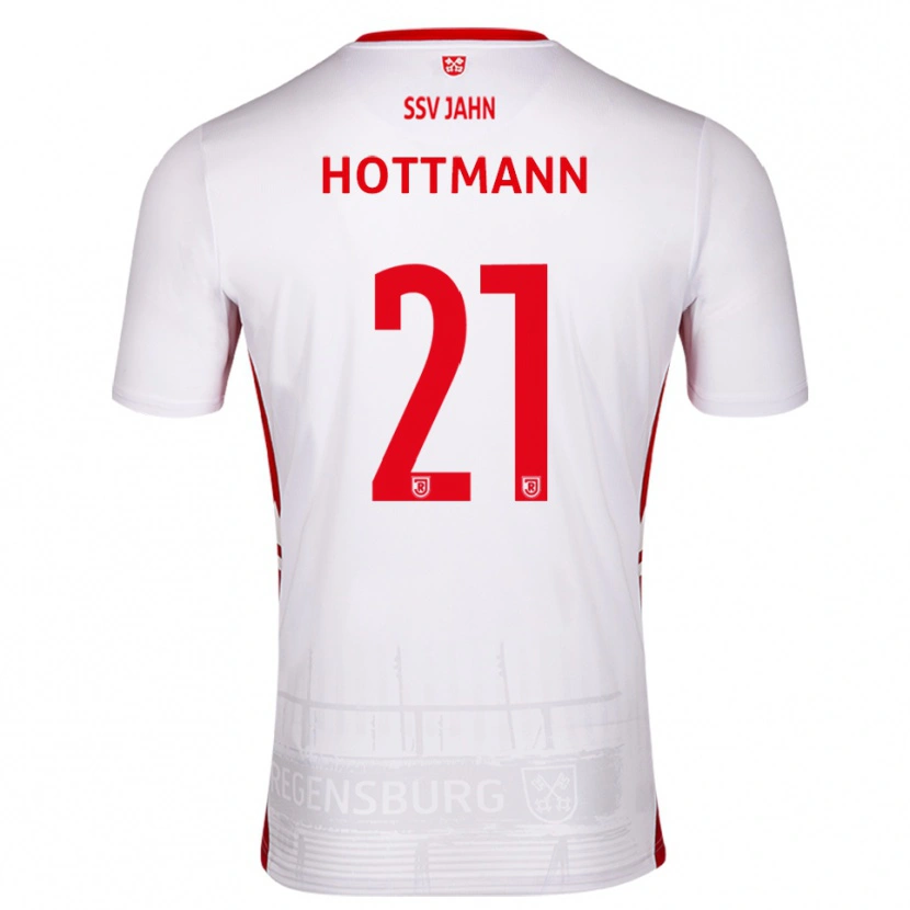 Danxen Dzieci Eric Hottmann #21 Biało Czerwony Domowa Koszulka 2025/26 Koszulki Klubowe