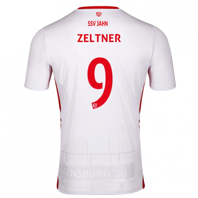 Danxen Dzieci Milan Zeltner #9 Biało Czerwony Domowa Koszulka 2025/26 Koszulki Klubowe