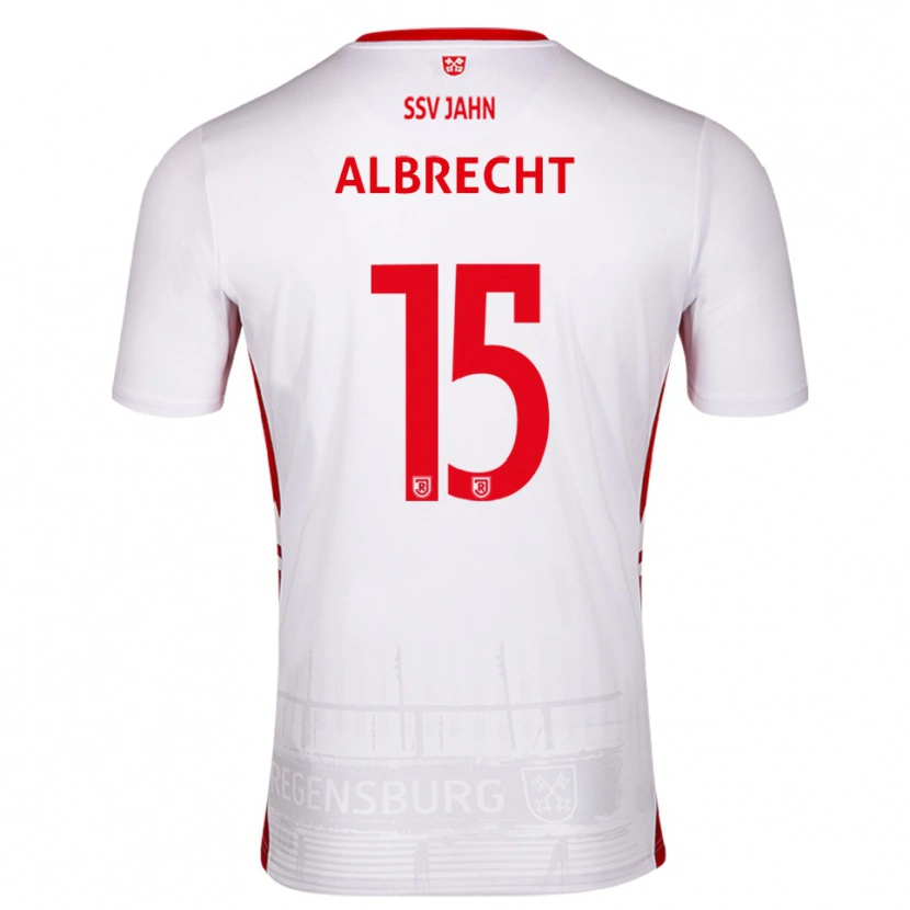 Danxen Dzieci Felix Albrecht #15 Biało Czerwony Domowa Koszulka 2025/26 Koszulki Klubowe