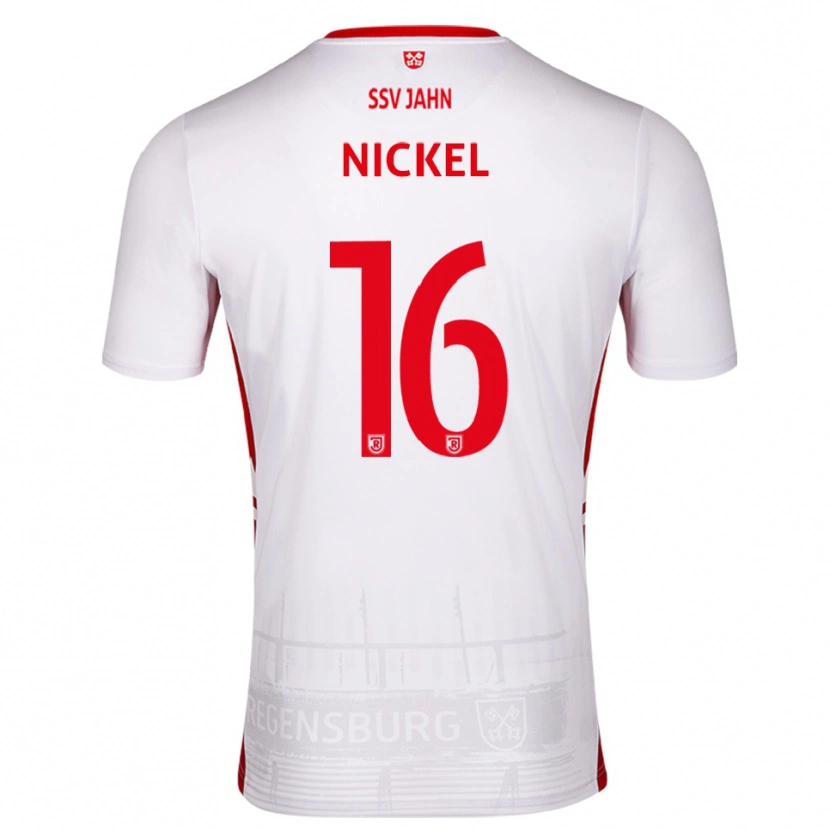 Danxen Dzieci Marlon Nickel #16 Biało Czerwony Domowa Koszulka 2025/26 Koszulki Klubowe