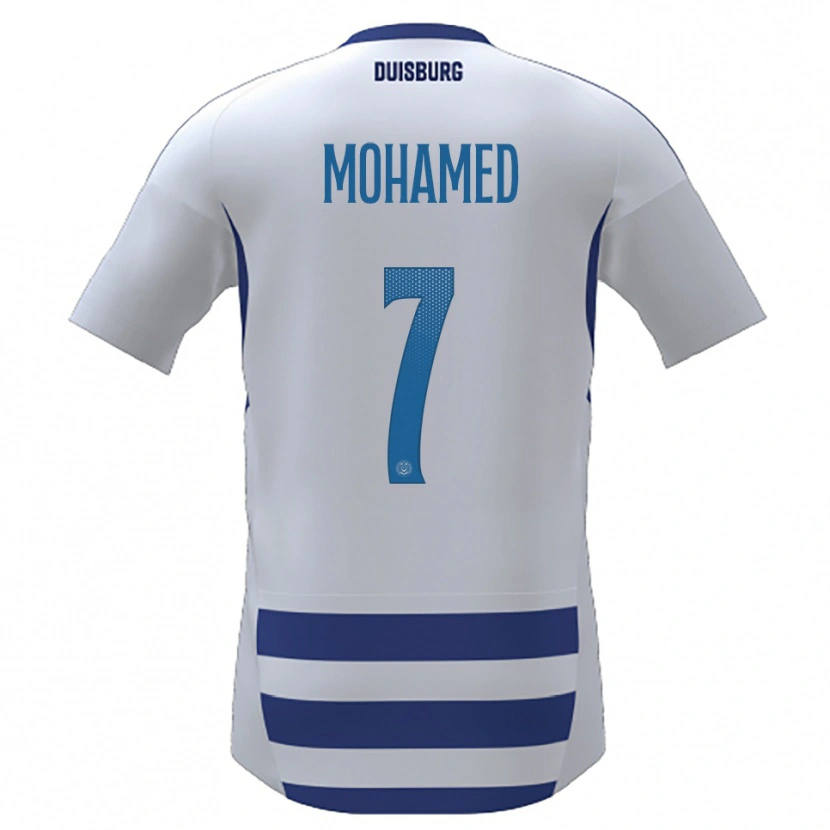 Danxen Dzieci Diyar Mohamed #7 Biało Niebieski Domowa Koszulka 2025/26 Koszulki Klubowe