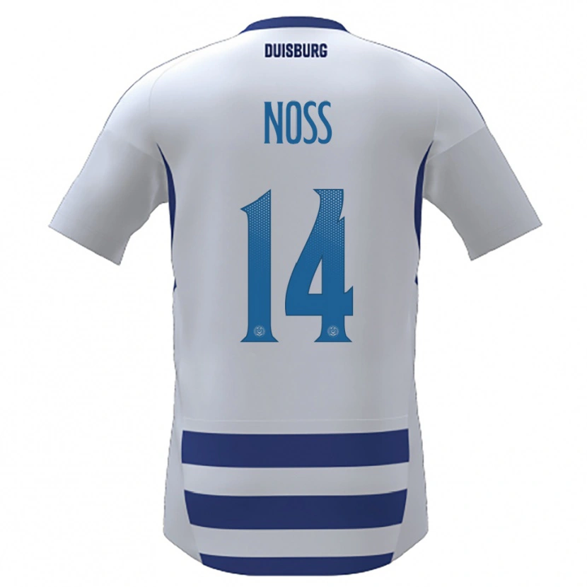 Danxen Dzieci Conor Noß #14 Biało Niebieski Domowa Koszulka 2025/26 Koszulki Klubowe