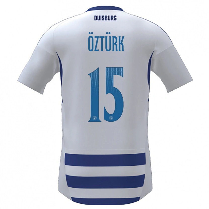 Danxen Dzieci Melisa Öztürk #15 Biało Niebieski Domowa Koszulka 2025/26 Koszulki Klubowe