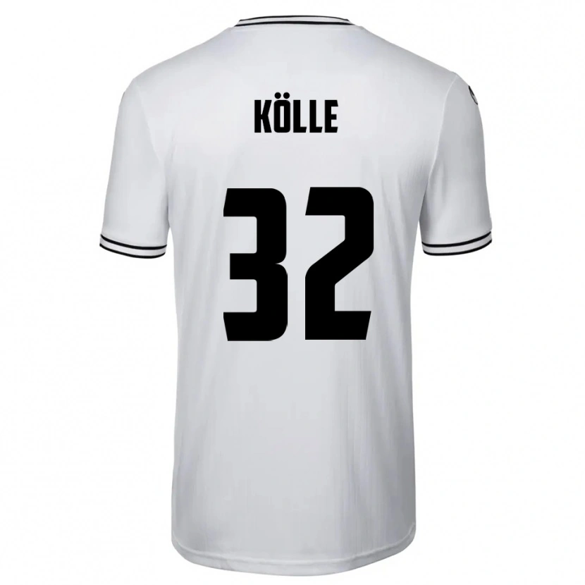 Danxen Dzieci Niklas Kölle #32 Biało Czarny Domowa Koszulka 2025/26 Koszulki Klubowe
